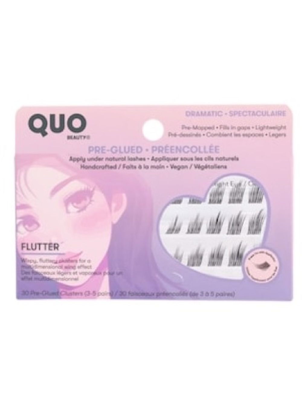 Quo Beauty Pre-Glued Lash Clusters in Flutter